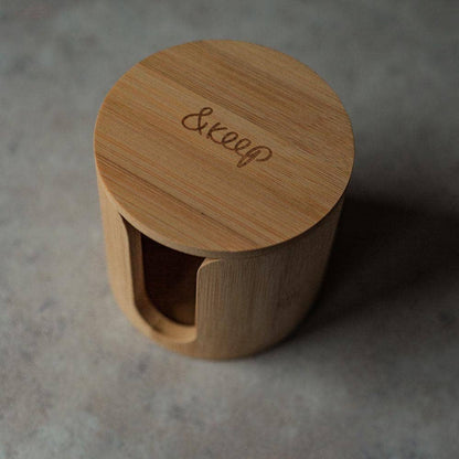 &Keep Gift Set of 10 Bamboo Make-Up Pads, Wash Bag & Storage Box