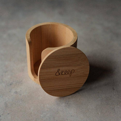 &Keep Gift Set of 10 Bamboo Make-Up Pads, Wash Bag & Storage Box