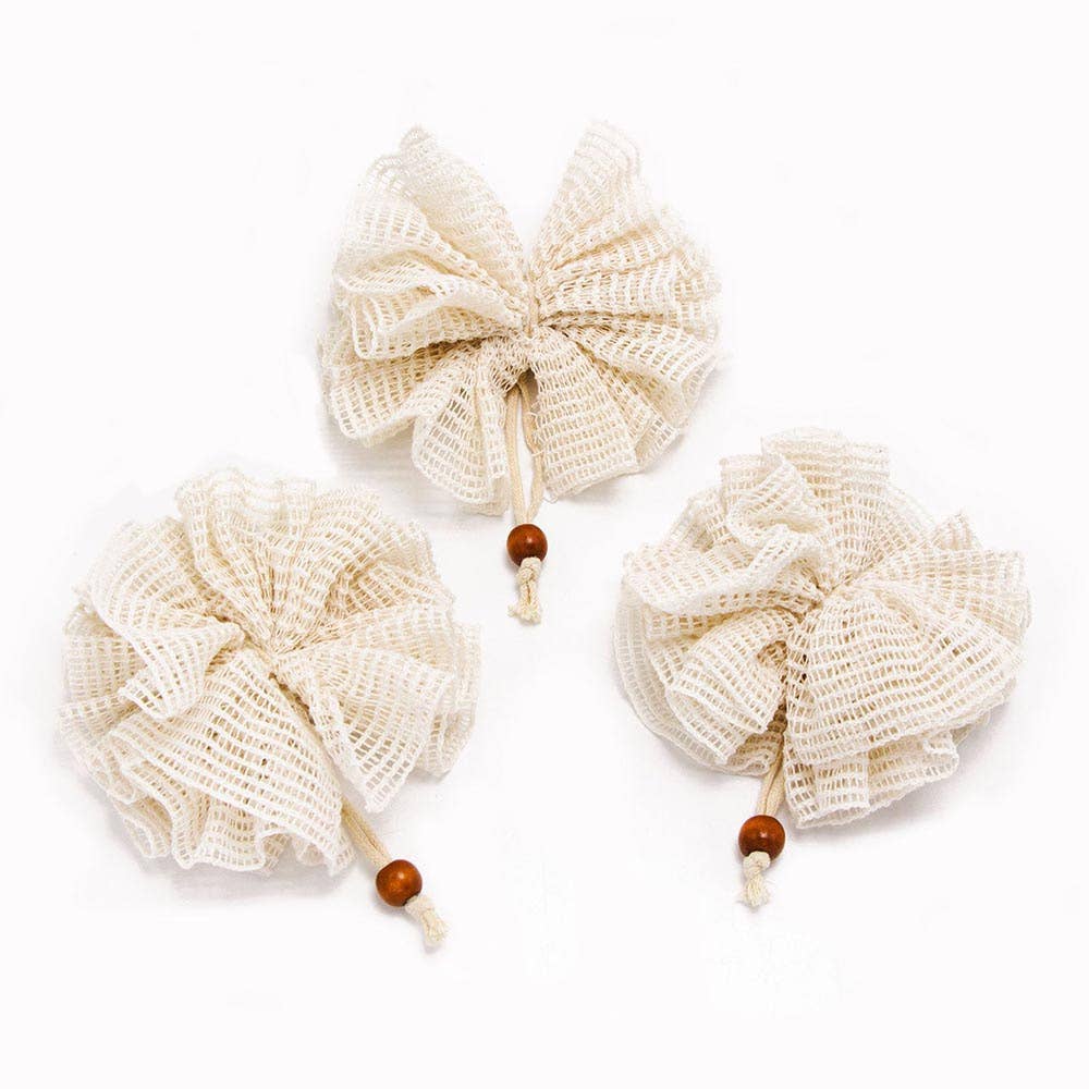 Cotton Natural Luxury Shower Puff