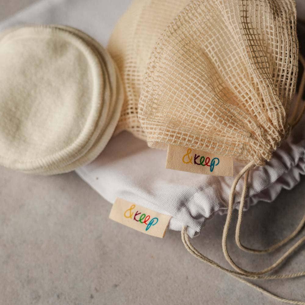 10 Reusable Soft Bamboo & Cotton Make-Up Pads