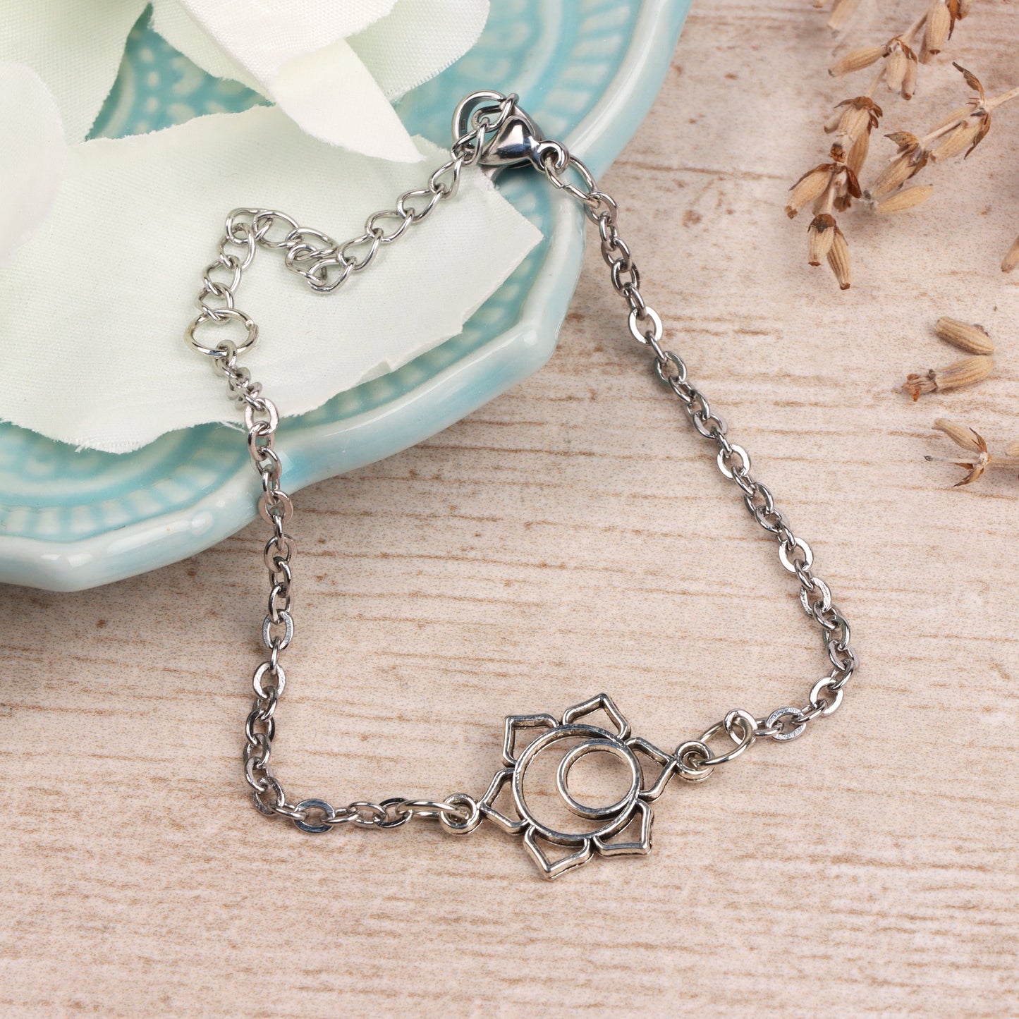 Seven Chakra Pendant Charm Bracelet