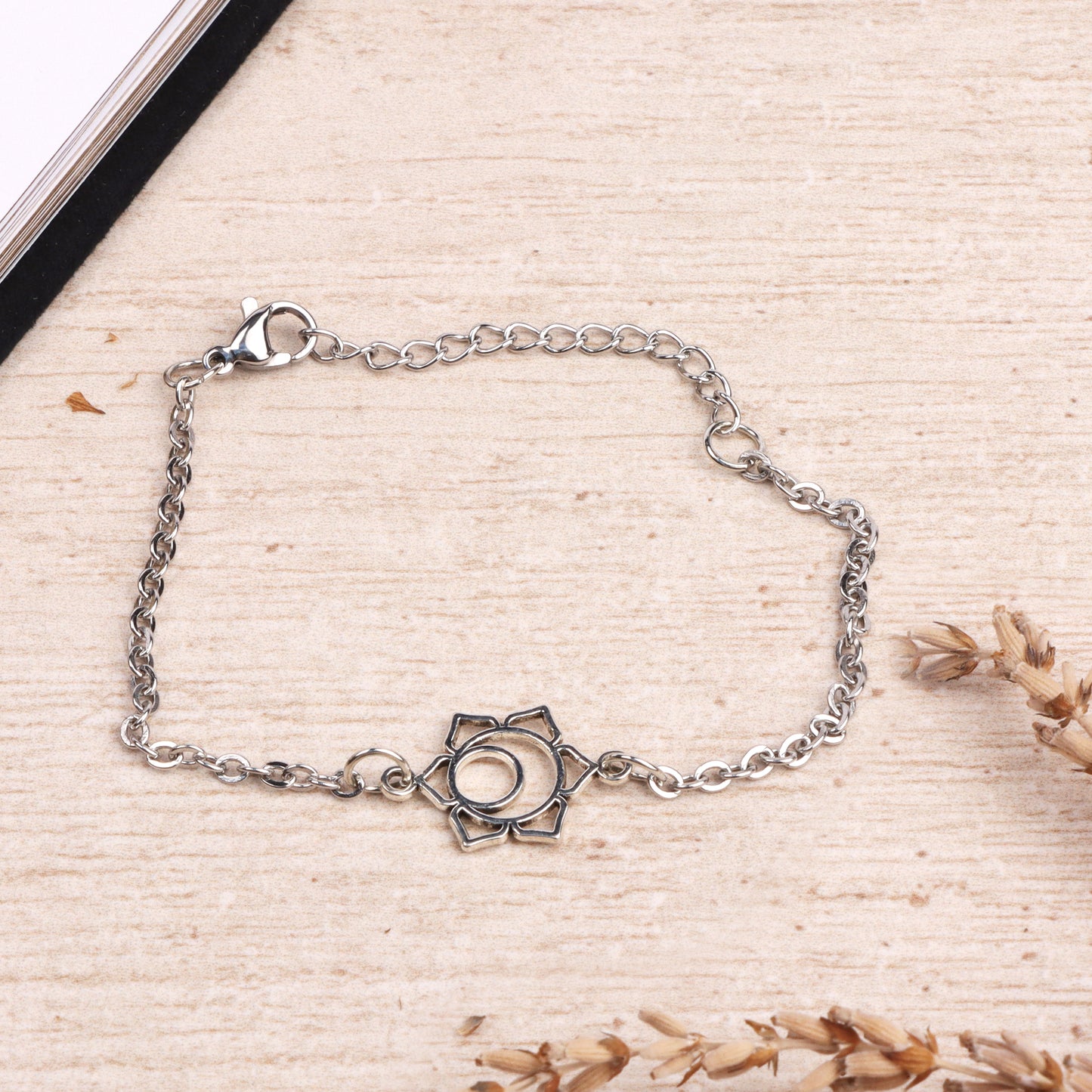 Seven Chakra Pendant Charm Bracelet