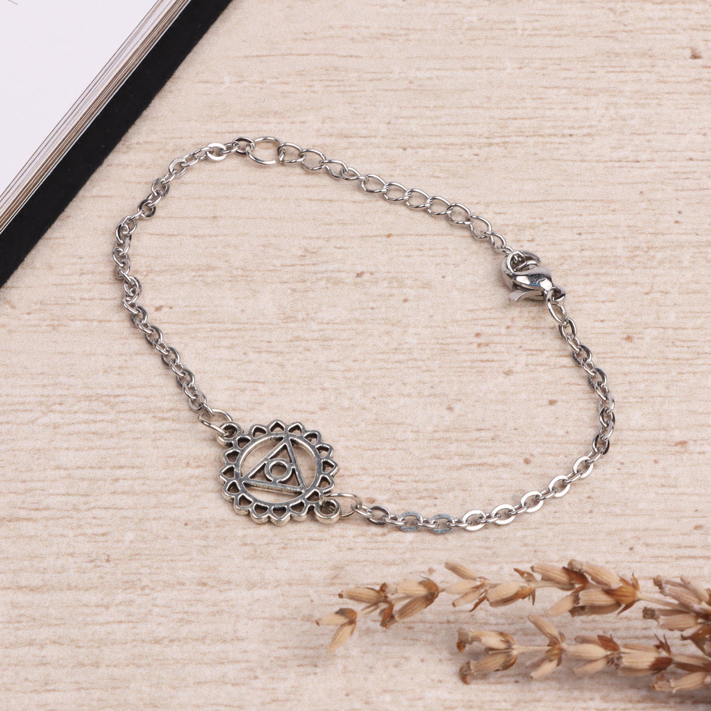 Seven Chakra Pendant Charm Bracelet