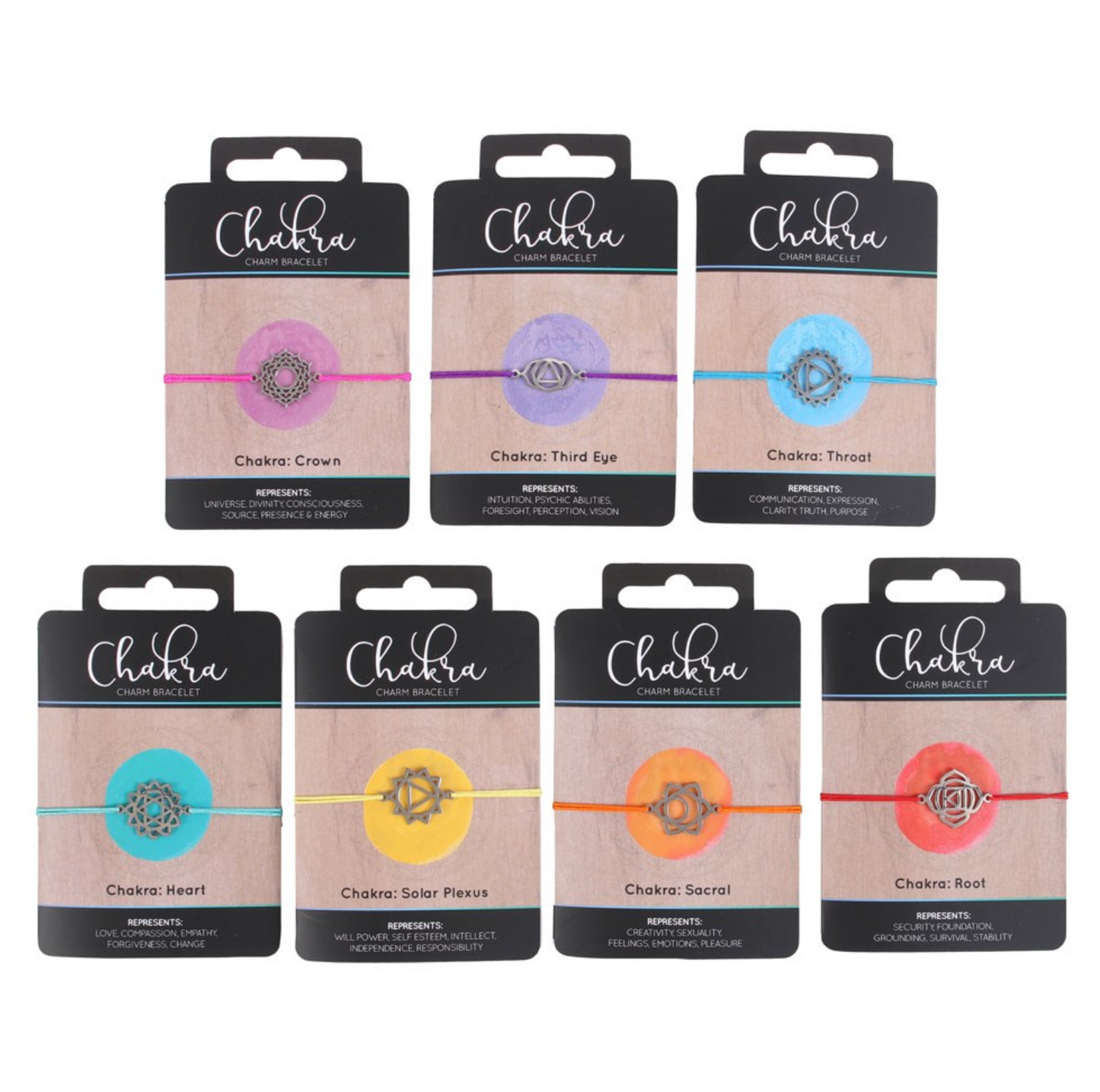 Chakra charm bracelets